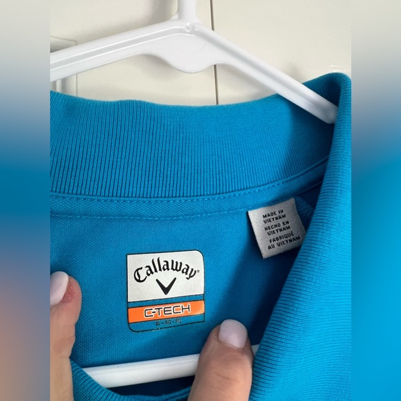 Callaway C-Tech Men's Short Sleeve Blue Polo. Size X-Large. - Picture 6 of 9